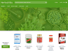 Tablet Screenshot of herbalvilla.com